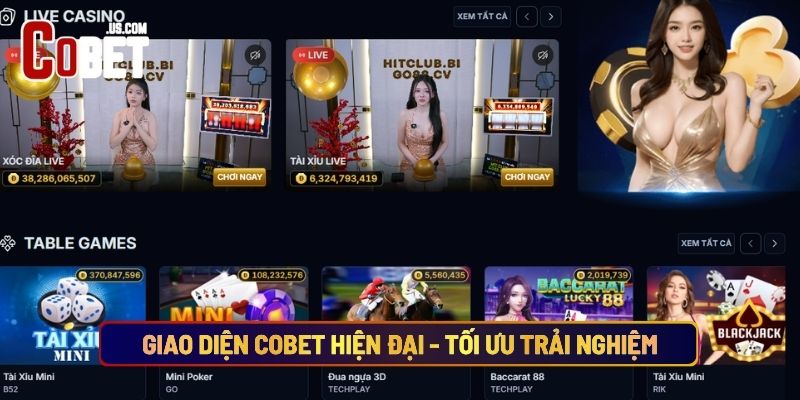 Giao Diện Cobet Hiện Đại - Tối Ưu Trải Nghiệm